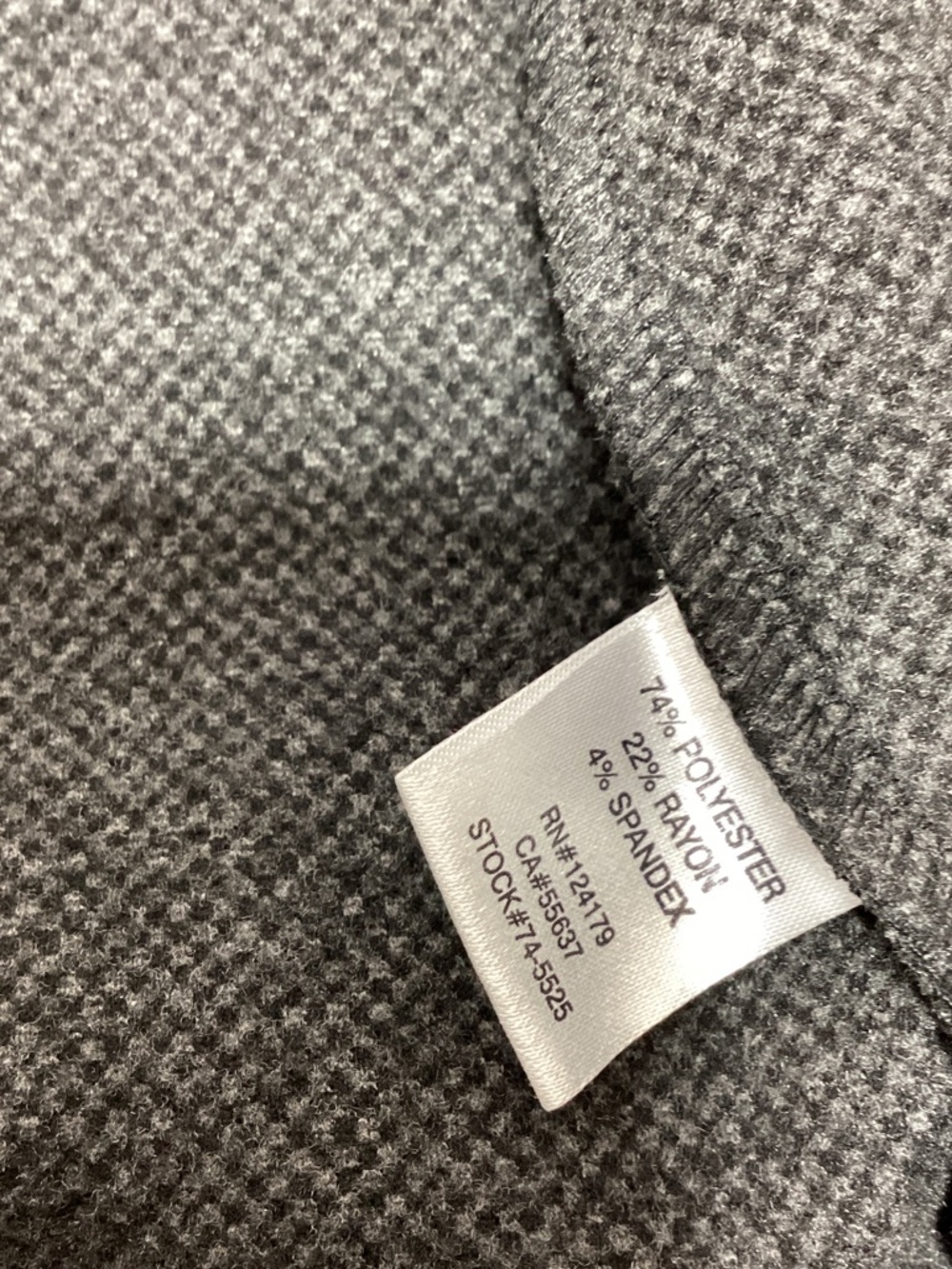 Johnston & Murphy Size large Charcoal Full-Zip Jacket - Picture 9 of 9